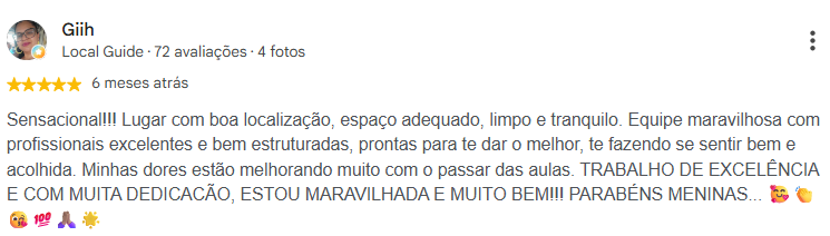 Avaliação Google Meu Negócio