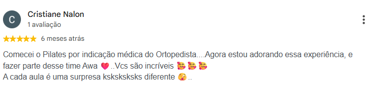 Avaliação Google Meu Negócio
